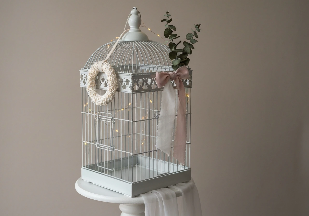 how to decorate bird cages for wedding