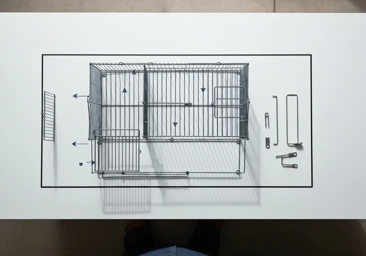 Broken Bird Cage Drawing Guide to Repair and Replace Safely