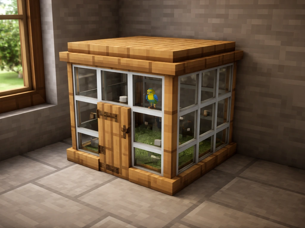 How to Make a Bird Cage in Minecraft: Step by Step