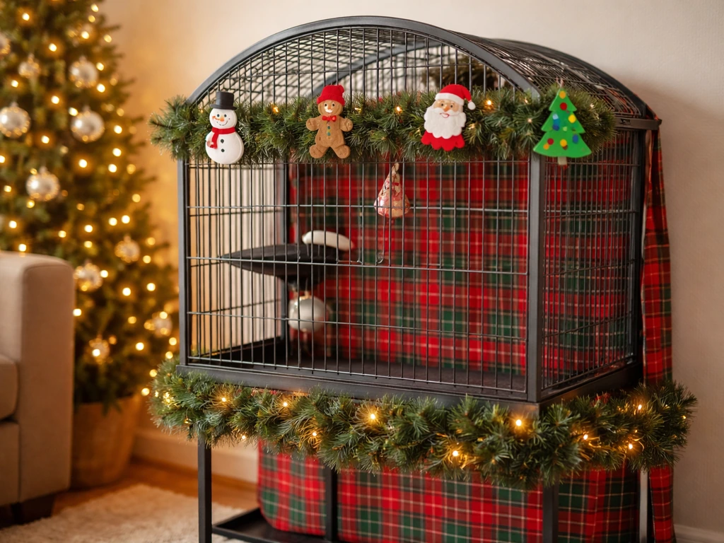 How to Decorate Bird Cages for Christmas Safely
