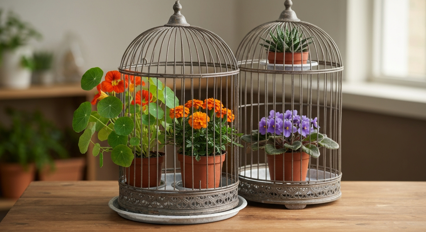 How to Plant Flowers in a Bird Cage: Safe DIY Guide, Placement & Care