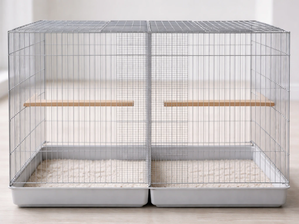 how to divide bird cage